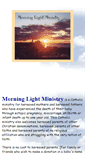 Mobile Screenshot of morninglightministry.org